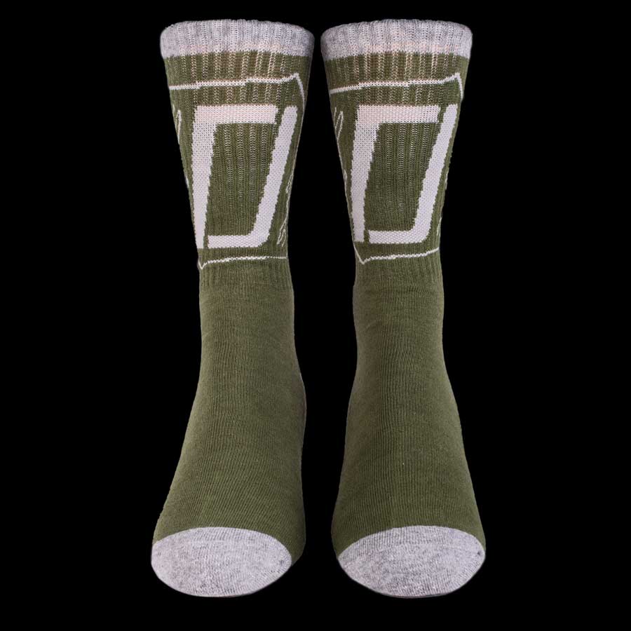 The heart and Sole Socks-Green/Gray image 3
