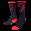 The heart and Sole Socks-Black/Red image 0