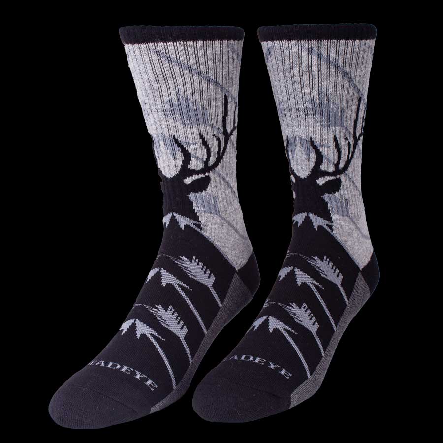 Archery Bull Socks Black/Grey image 1