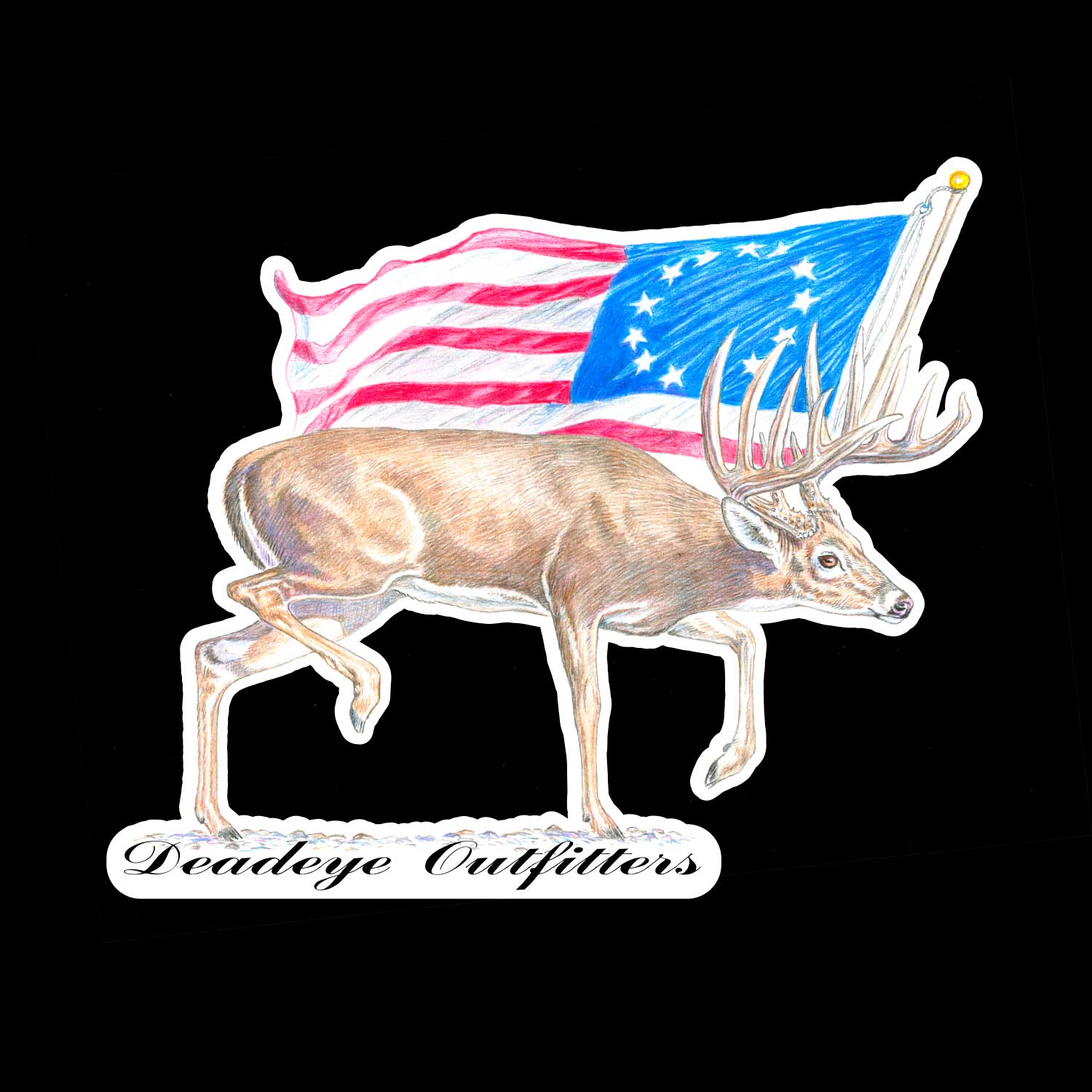 American Whitetail Sticker image 0