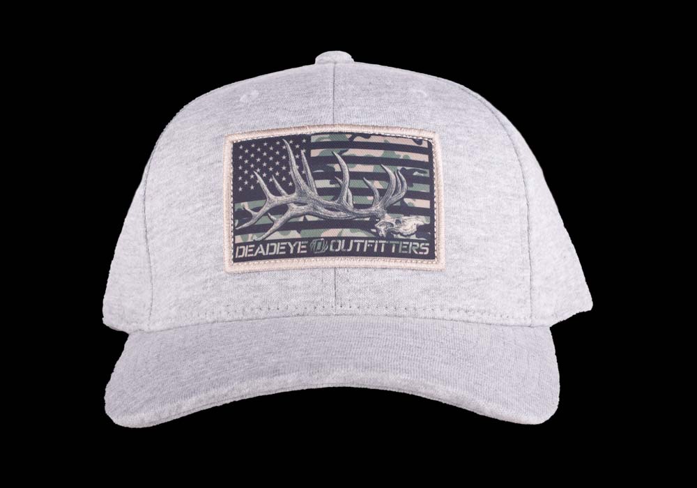 Camo Elk Hat-Heather Grey-Pre Curved image 1