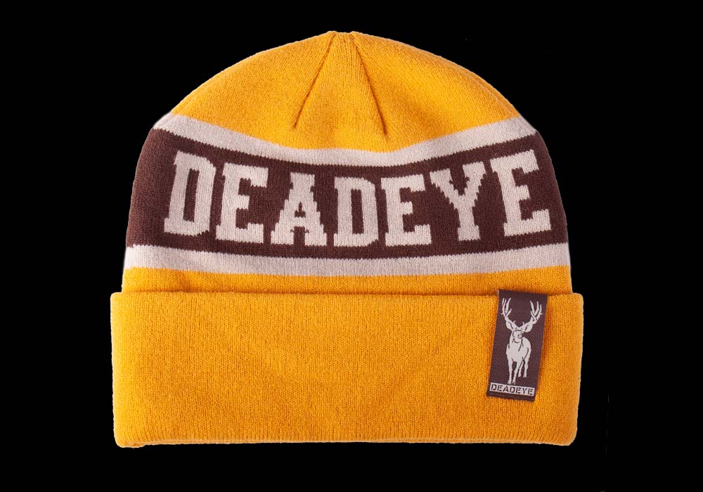Cuffed Beanie-Gold, Brown, Stone image 0