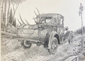 Old Pickup Elk-Print image 0