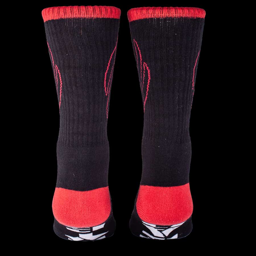 The heart and Sole Socks-Black/Red image 5